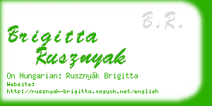 brigitta rusznyak business card